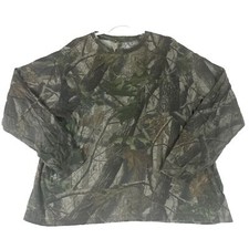 Vintage Liberty Men's Size 2XL Camo Real Tree Hardwood Pocket LS TShirt