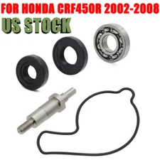 Water Pump Repair Kit Shaft Gasket Bearing Seals Fit For Honda CRF450R 2002-08
