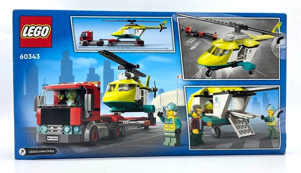 LEGO CITY Rescue Helicopter Transport 60343 Brand New & Sealed - Image 3 of 4