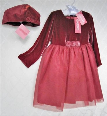 3t burgundy dress