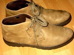 Pierre Cardin Mens 9 Leather Lace Up Desert Ankle Boots | eBay