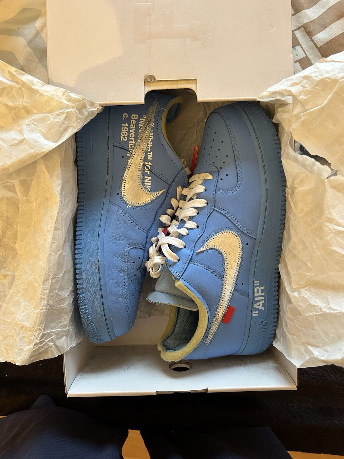 OFF WHITE X NIKE Nike X Off White Air Force 1 Mca taglia US 9