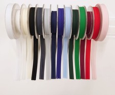 Bias Binding 18mm wide Poly Cotton Pre Folded Edge Tape Plain Colours