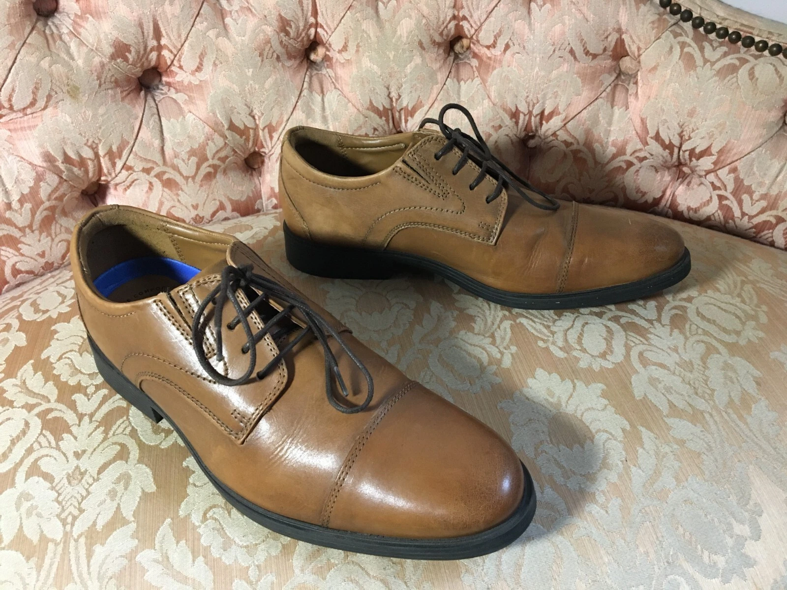 Scarpe Oxford stringate Clarks Extreme Comfort pelle marrone marrone chiaro UK 7 5 EU 40 5 nuove