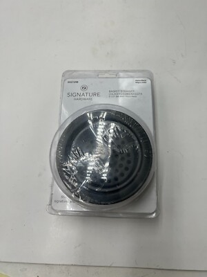 Signature Hardware Matte Black Kitchen Sink Basket Strainer SH171MB