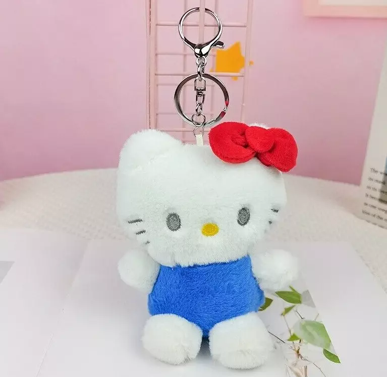 Sanrio Kawaii Hello Kitty Soft Fluffy Plush Mascot Cute Bag Purse