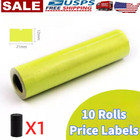 10 Rolls / 5000 Tags Yellow labels for Motex Mx-5500 L5500 Mx989 Price Gun