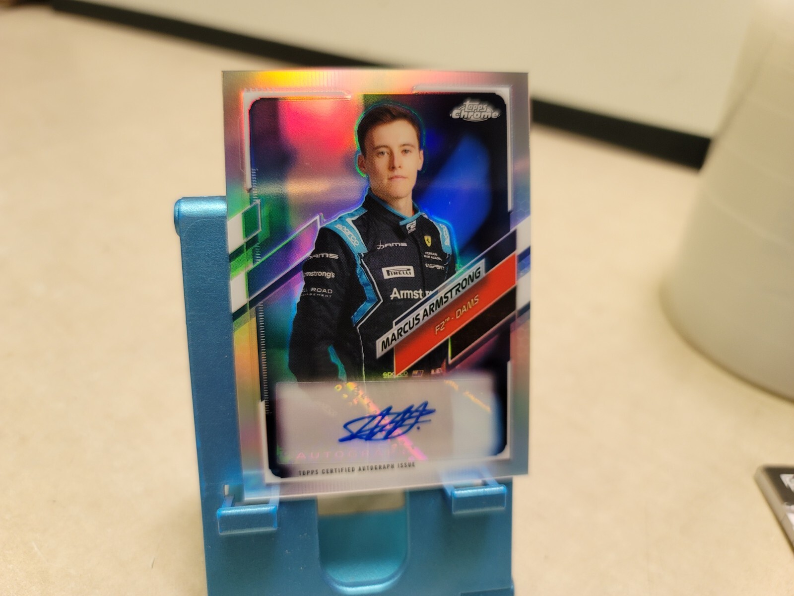 2021 Topps Chrome Formula 1 Auto /236 Marcus Armstrong #CA-MA Auto