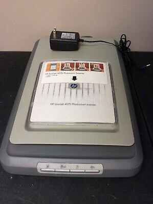 HP ScanJet 4070 Photosmart USB Flatbed Scanner w/ AC Power Supply