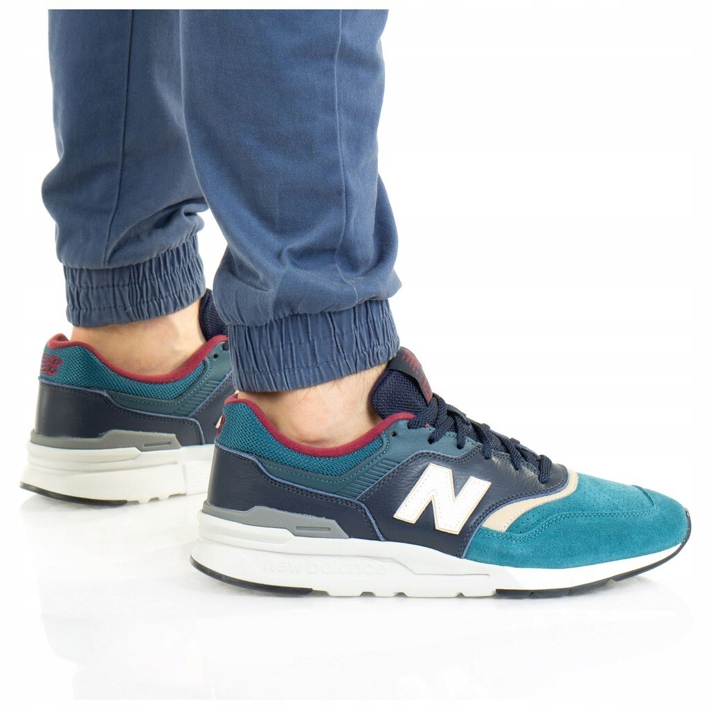 New Balance CM997HWC Navy Teal Suede/ Leather Men display picture 3