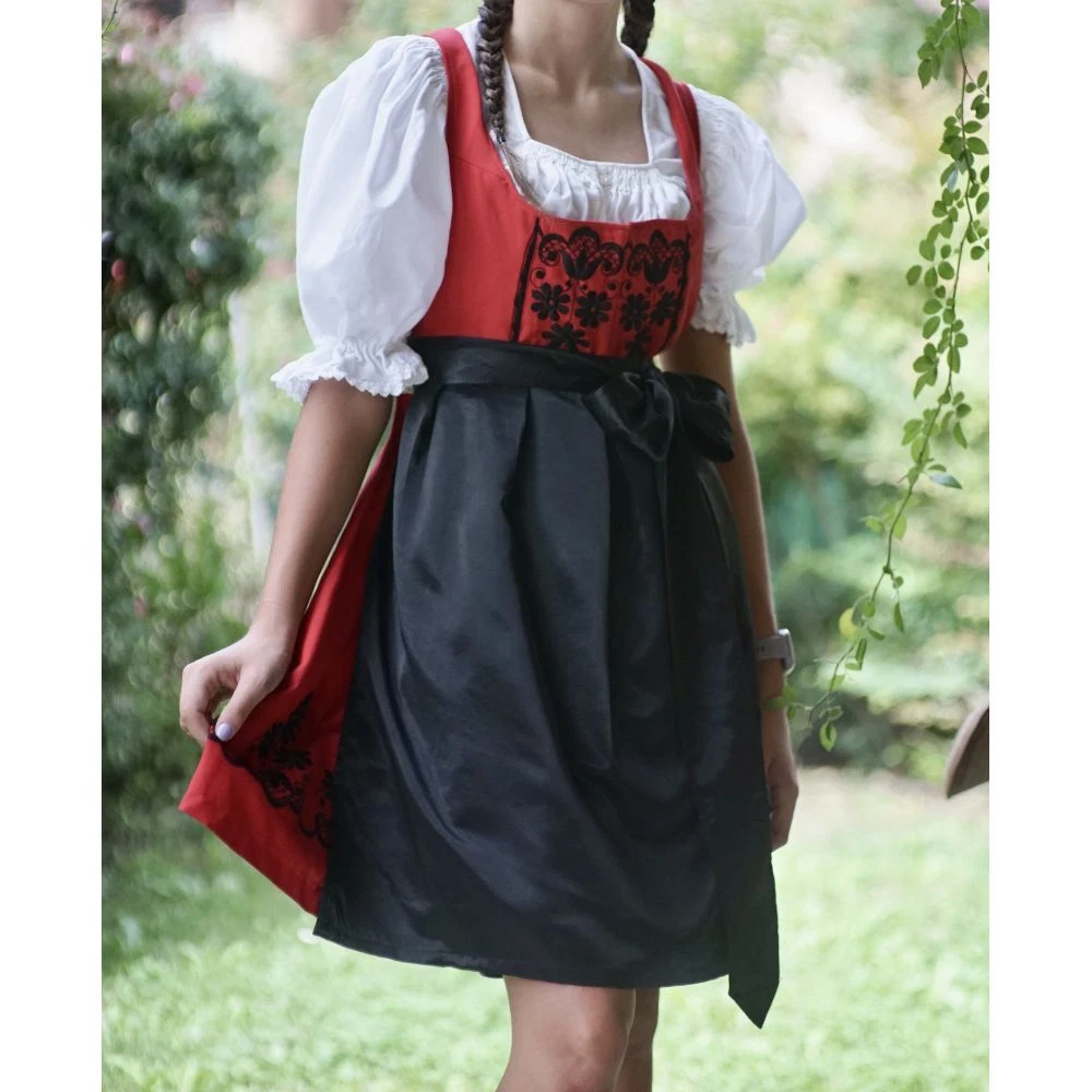 TYROLEAN DIRNDL DRESS size 42 44 Vintage