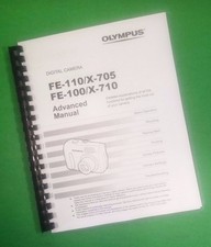 Owners Manual for Olympus FE-100 FE-110 Camera 110 Pages W/Clear Covers 
