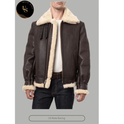 Handmade Genuine B3 Bomber Jacket Boyfriend Gift Real Lambskin Leather  Jacke