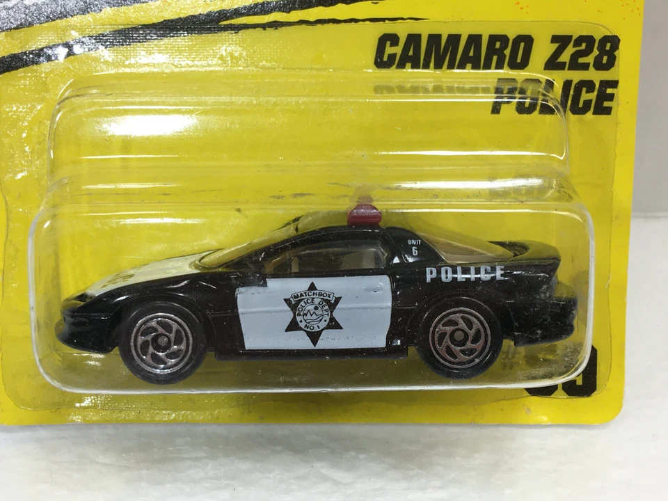 MATCHBOX ~ CHEVY CAMARO Z28 POLICE - UNIT 6 ~ ON CARD #59 - Image 2 of 4