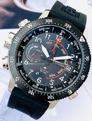 Citizen Promaster Altichron BN5058-07E Black Dial Stainless Steel Men's Watch