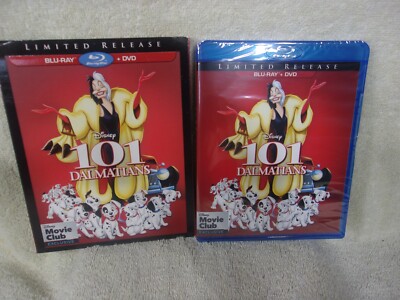 101 Dalmatians (Blu-ray/ DVD, 2018, 2-Disc) LIMITED RELEASE W/SLIP     BRAND NEW