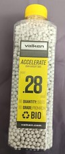 VALKEN ACCELERATE 6MM-Tactical 0.28-White-Airsoft BBs-5000 Count Bottle-.28g-NEW