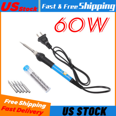 Soldering Iron Electric Gun Adjustable Temperature 60W Welding Solder Wire Set