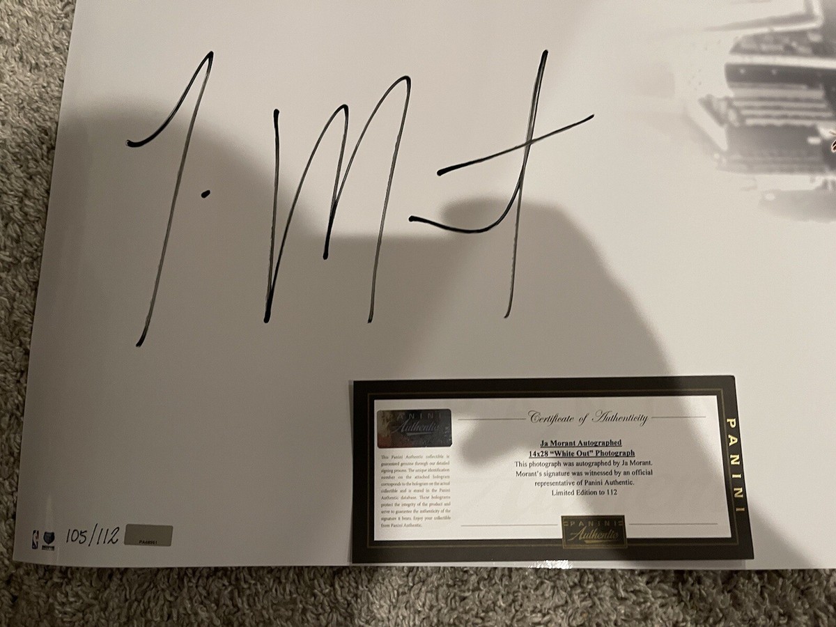 NBA Player Plaque Ja Morant Signed Photo Display - #22 Printed