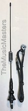 Black 17" inch Spring Whip Ball Base Universal Antenna Car Audio Stereo Radio