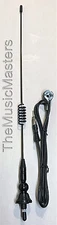 Black 17" inch Spring Whip Ball Base Universal Antenna Car Audio Stereo Radio