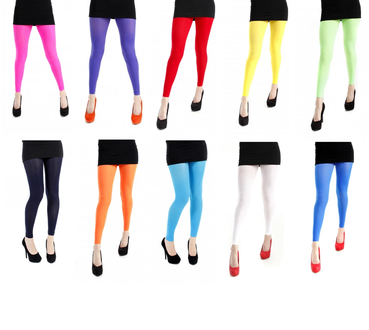 Footless Tights In All Sizes And Colours