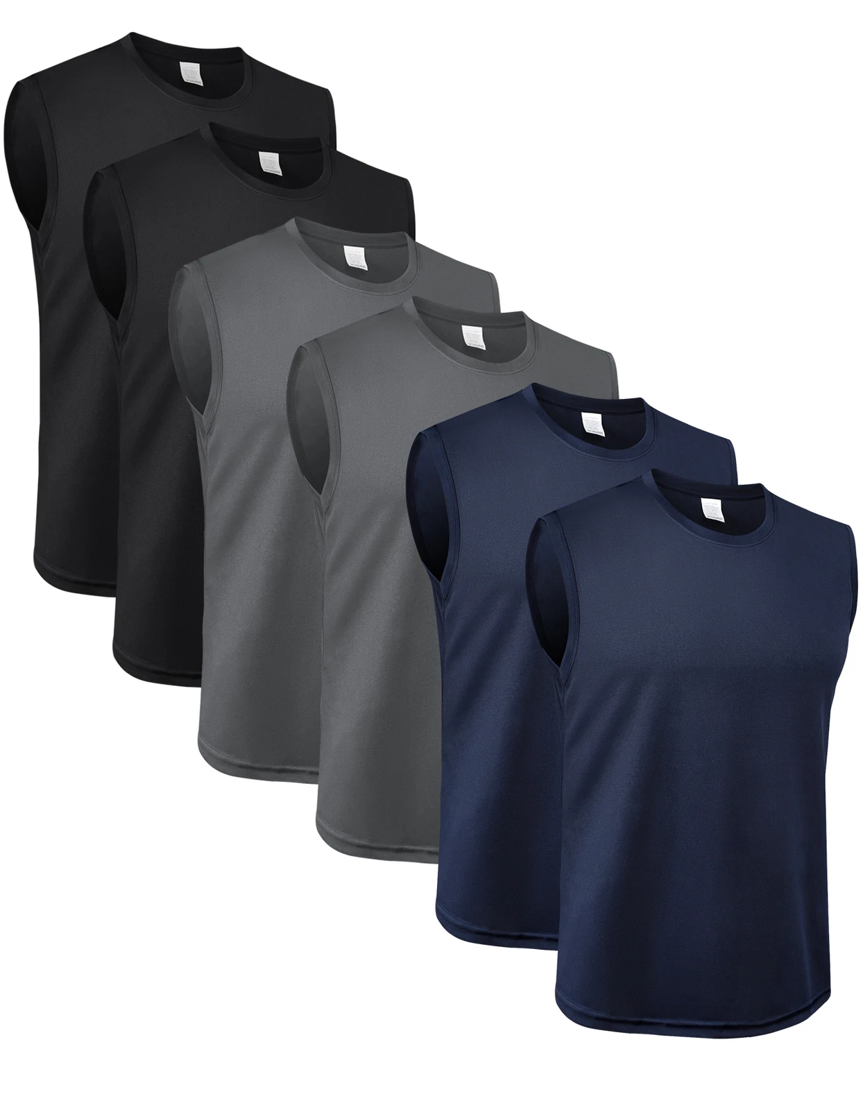 6 Pack Men's Tank Top Quick Dry Workout Gym Muscle Tee Fitness Sleeveless Shirt
Opens in a new windo