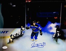 ALEXANDER STEEN SIGNED METALLIC 11X14 PHOTO ST. LOUIS BLUES ALEX JSA 238