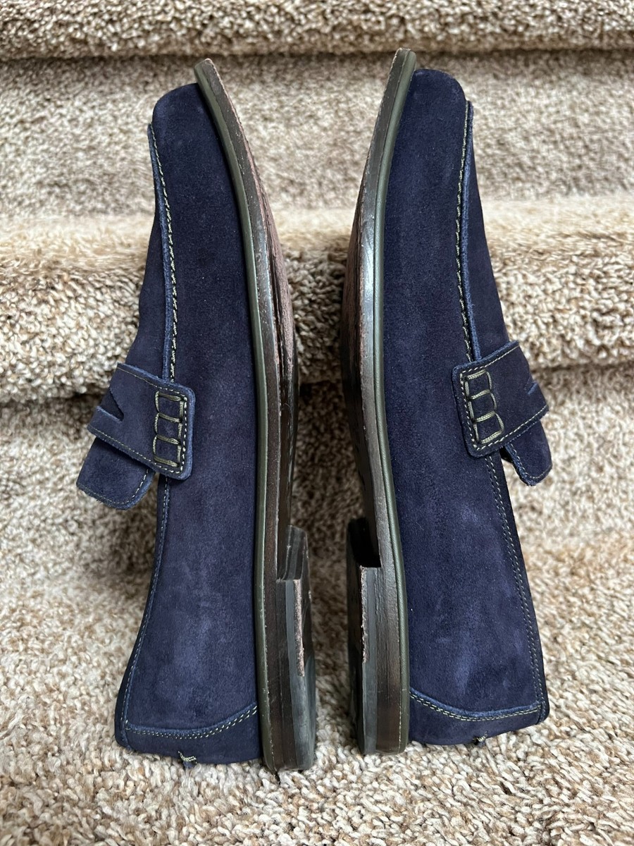 Jimmy Choo  Men\'s Navy Suede Penny Loafers Jimmy Choo Men main image 3