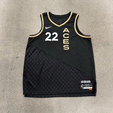 A'ja Wilson Las Vegas Aces Nike Youth Rebel Edition Player Jersey Size 56