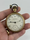 18S Waltham 1895 model 15J pocket watch Gold Tone C.W.C CO Case For Parts