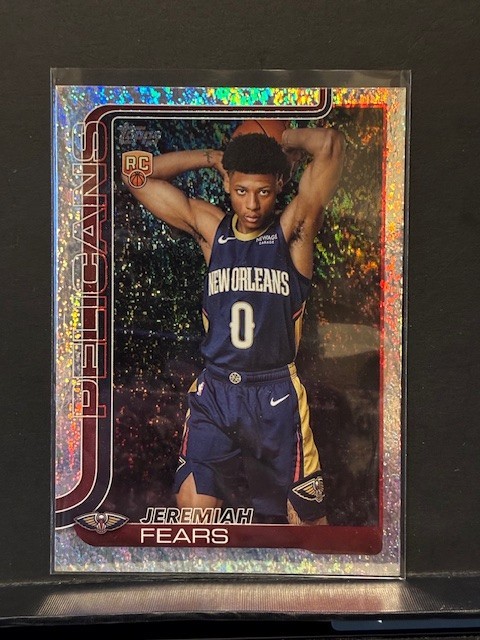 2025-26 Topps Basketball Flagship Silver Sand Glitter Jeremiah Fears #207 RC