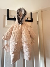 Girls' Pink Bunny Snowsuit Ages 3-6 Months