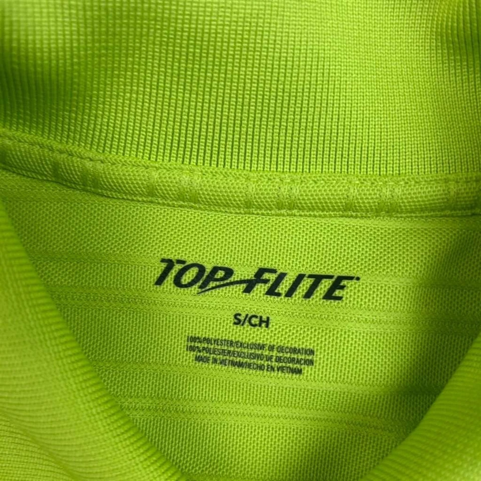 Топ Flite рубашка мужская маленький зеленый короткие рукава влаги впитывающий поло новый с Ярлыками * - Изображение 2 из 4