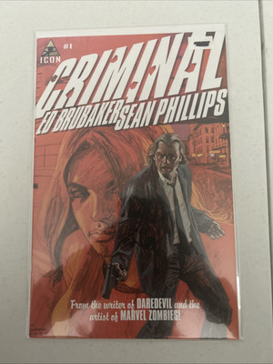 Criminal #1 Ed Brubaker Sean Phillips 2006 Icon Marvel Comics Streaming!