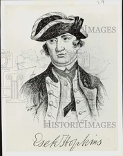 1955 Press Photo Esek Hopkins, first United States Navy Admiral. - nei48825