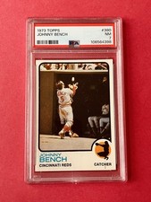 1973 Topps #380 Johnny Bench Cincinnati Reds MLB NMMT PSA 7 Graded Baseball Card