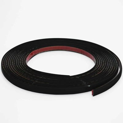 10mm Professional Black Strip Stick On Strip Car Grill External Trim 5M