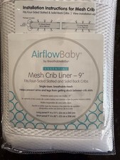 Airflow Baby Breathable Mesh Crib Liner 9  For Full-size Crib