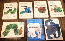 7 Eric Carle Board Books The Very Hungry Caterpillar From Head to Toe Colors