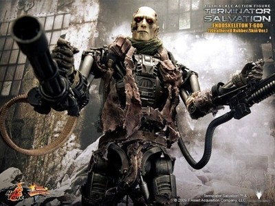 HT HotToys 1:6 The Terminator 4 T-600 Endoskeleton Leather Face Version MMS104