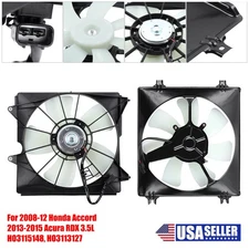 A/C Condenser Radiator Cooling Fan for 2008-2012 Honda Accord Crosstour 3.5L -
