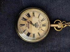 ALC Vintage Nautical Brass Pocket Watch Antique Berlin 1936