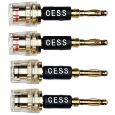 CNCESS CESS-187 Banana Plug Connect to Spade Fork Speaker Black Red