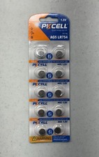 10 PK AG5 RW28 S15 LR750 SR631 L750 Alkaline Battery Watch REMOTE FRESH FREE USA