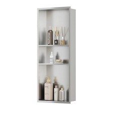Neodrain 12X30 in Shower Niche, 3 Layers Brushed Wall Niche Stainless Steel R...