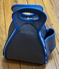 FlatBox Drinx 2-in-1 Neoprene Insulated Lunch Bag & Placemat - Gray/Blue