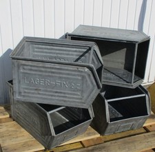 1x Lagersichtbox 54cm  von Schäfer Lagerfix Lager Kiste Blech Metall Werkstatt