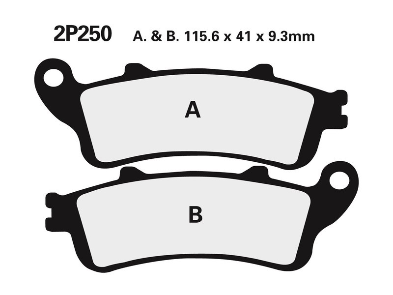 Plaquettes de frein NISSIN métal fritté, passez de la route aux chemins avec la 2P-250ST-R1