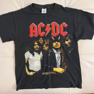 AC/DC Vintage 2001 T-Shirt Highway to Hell Y2K Black Men s Size M Band Tee